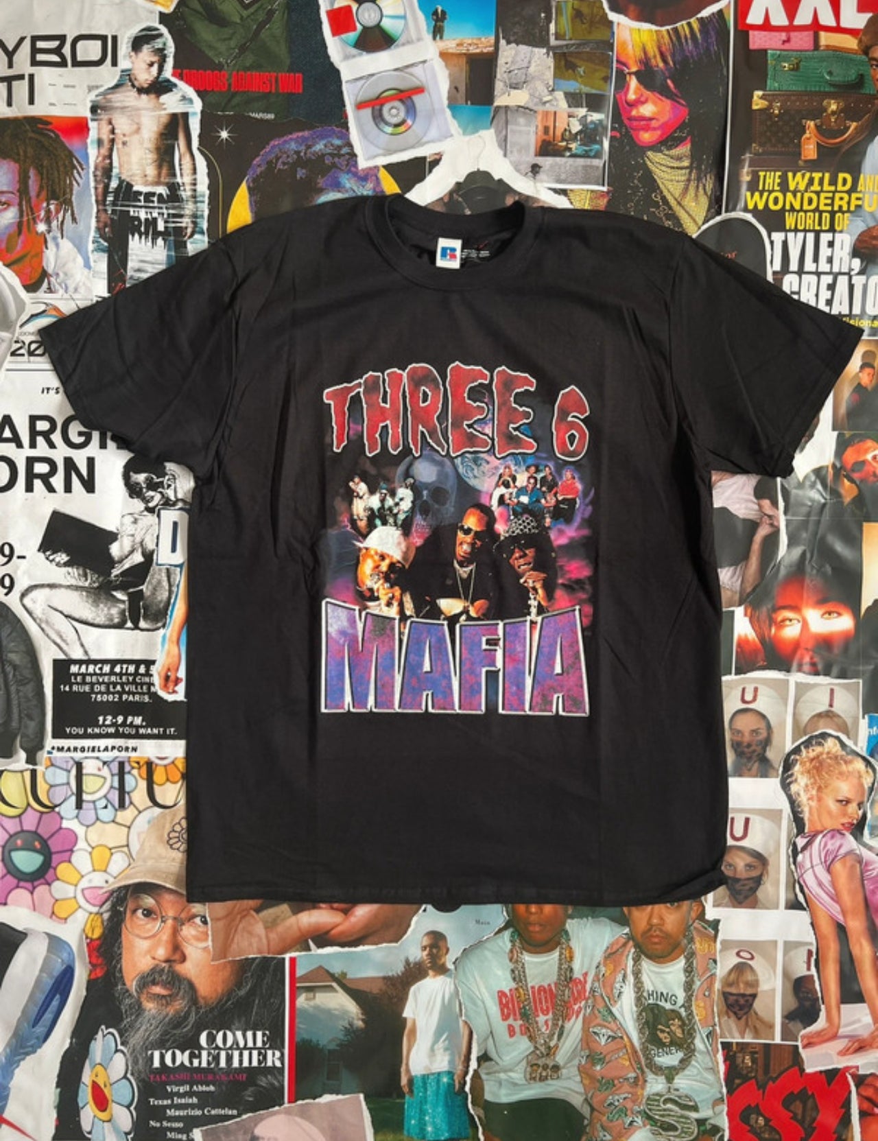 Triko BOOTLEG černé Three Six Mafia