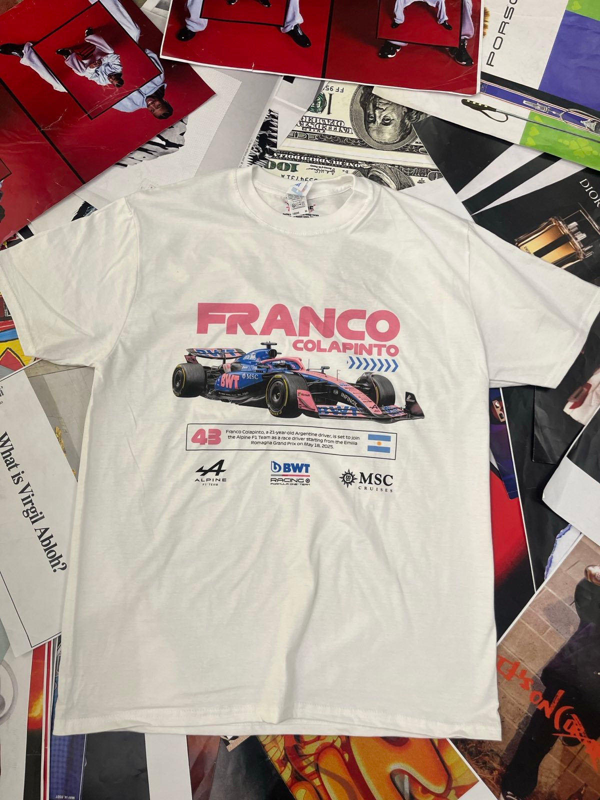 BOOTLEG triko bílé FRANCO COLAPINTO