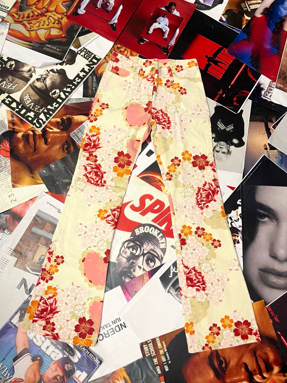 (S) United colors of benetton kalhoty květinové dámské