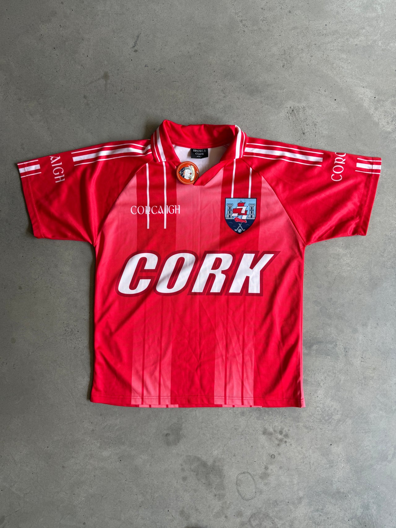 (M) Sports Club Cork Gaa Galeic Football Dres Ireland červený