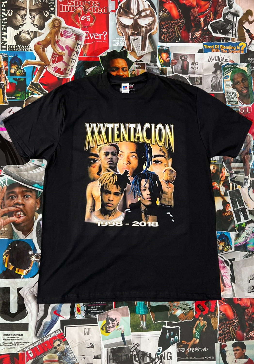 Triko BOOTLEG XXXTENTACION černé