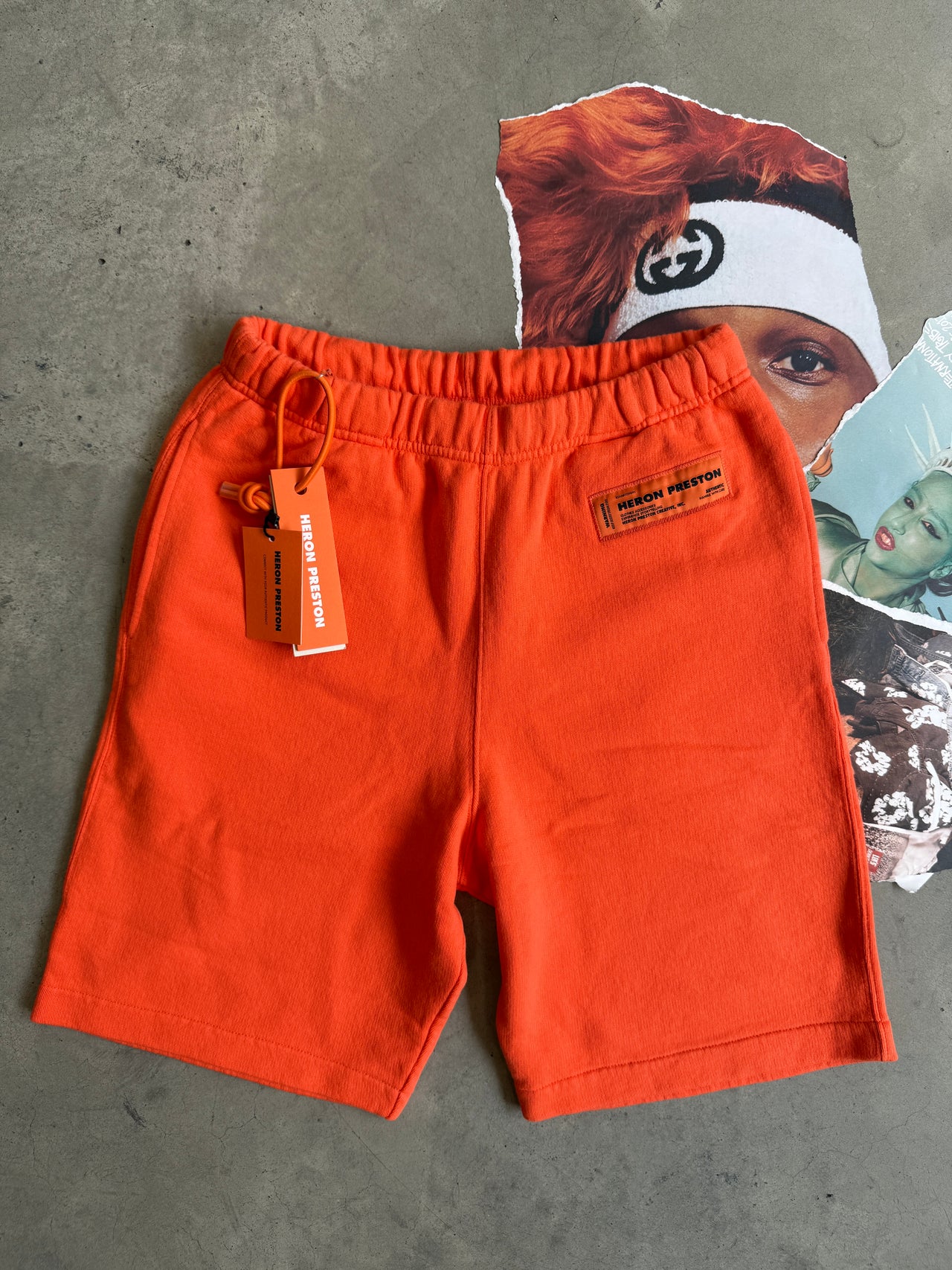 (XS) HERON PRESTON oranžové kraťasy s logem