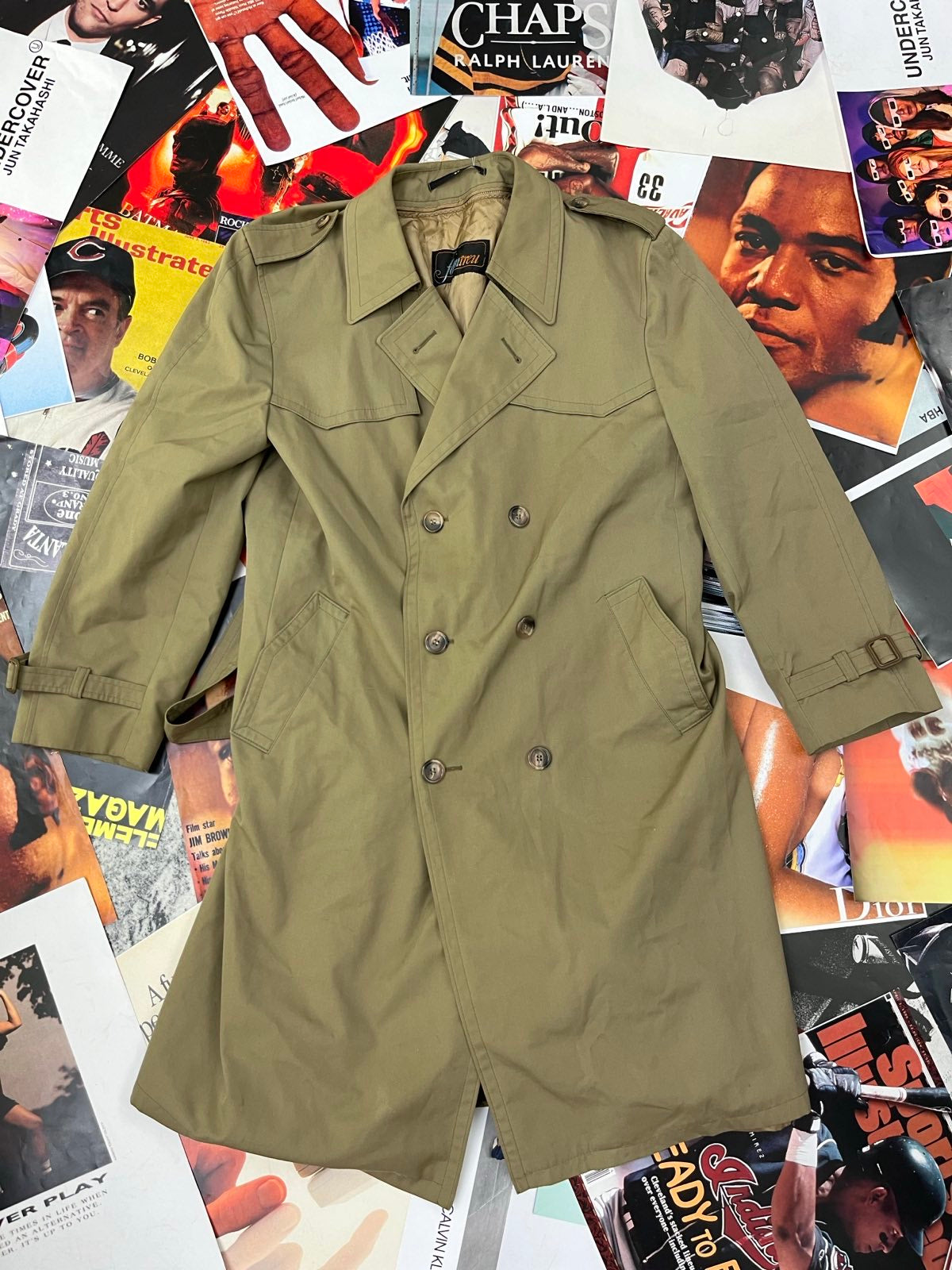 Formtreu KABÁT trenchcoat pánský khaki 2XL