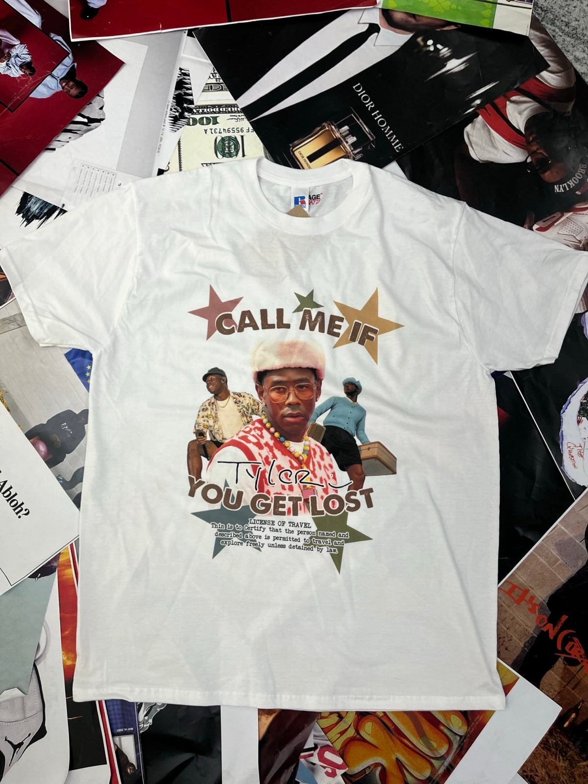 TRIKO BOOTLEG bílé Tyler, the Creator Call me if you get lost