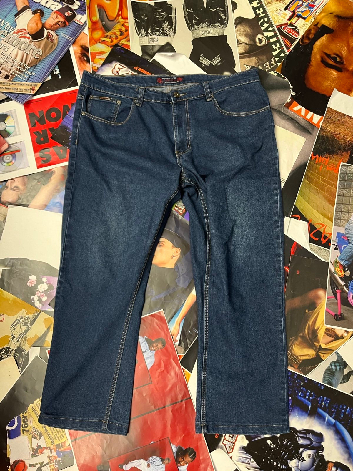 (2XL) Pure Denim tmavě modré džíny