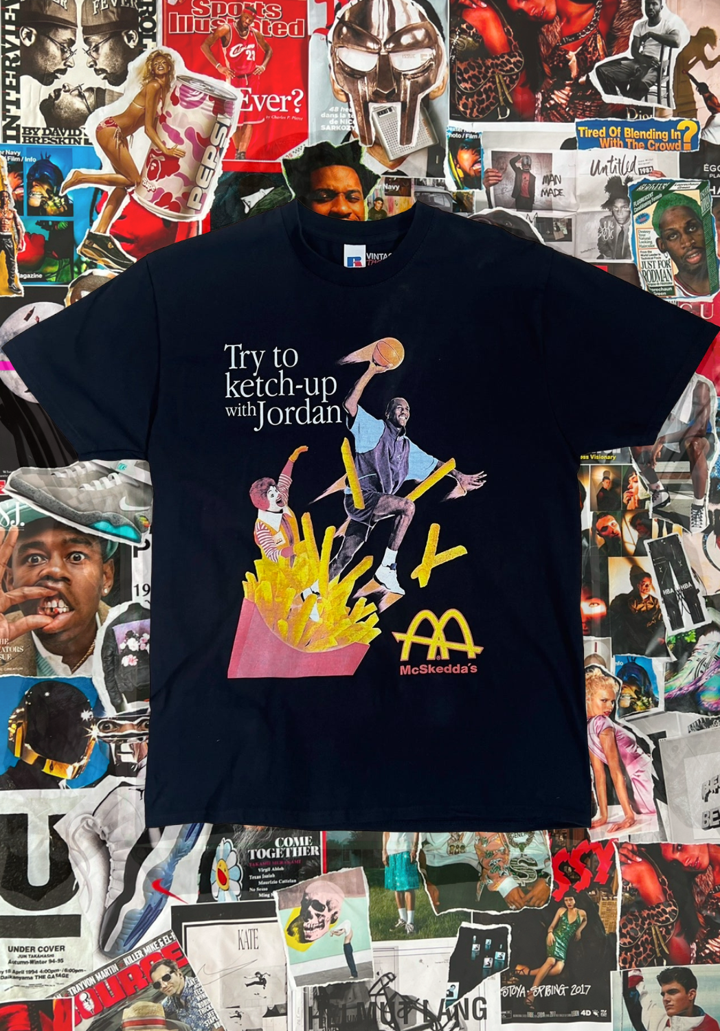 Triko BOOTLEG Ronald McDonald Try to ketch-up with Jordan