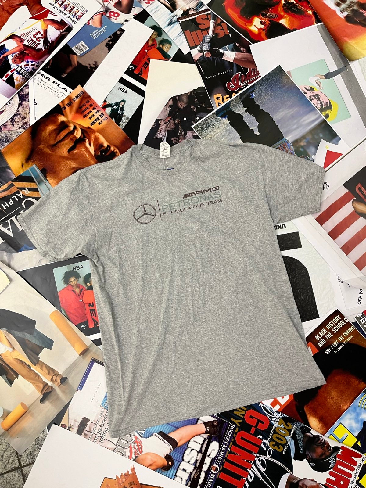 (2XL) Gildan TRIKO šedé Mercedes Benz AMG