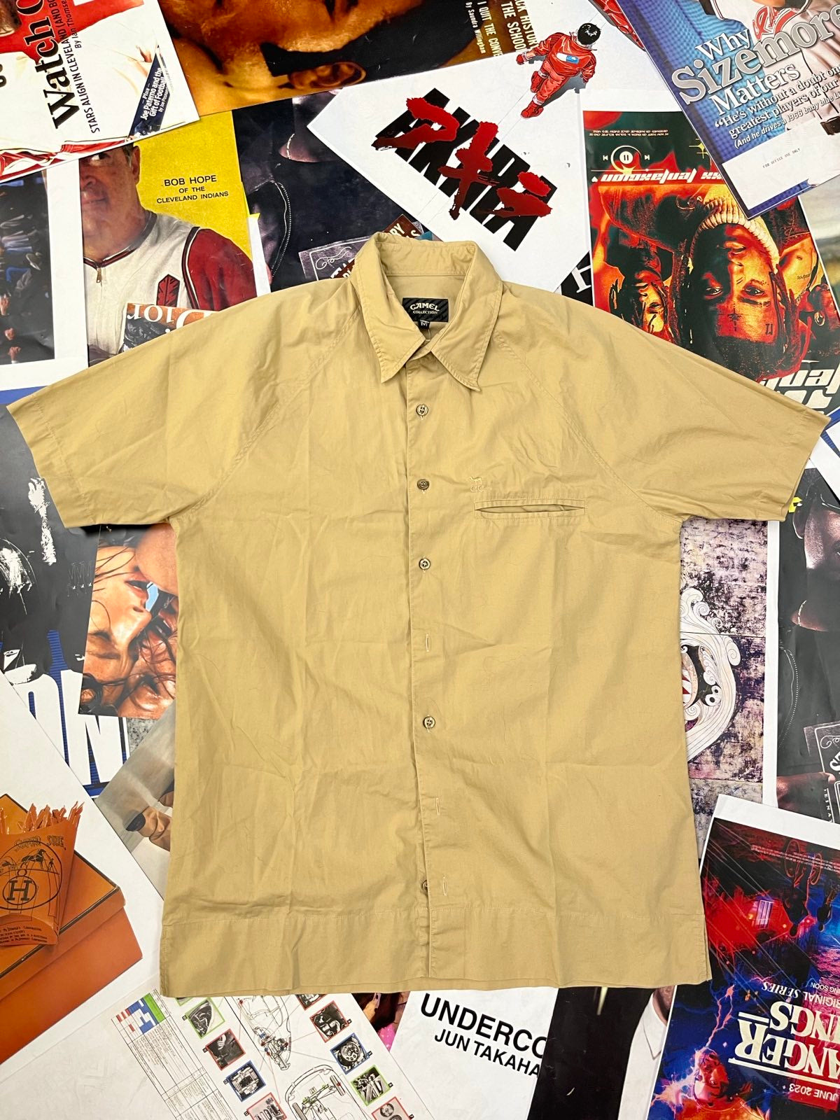 (M) Camel Collection KOŠILE s krátkým rukávem béžová