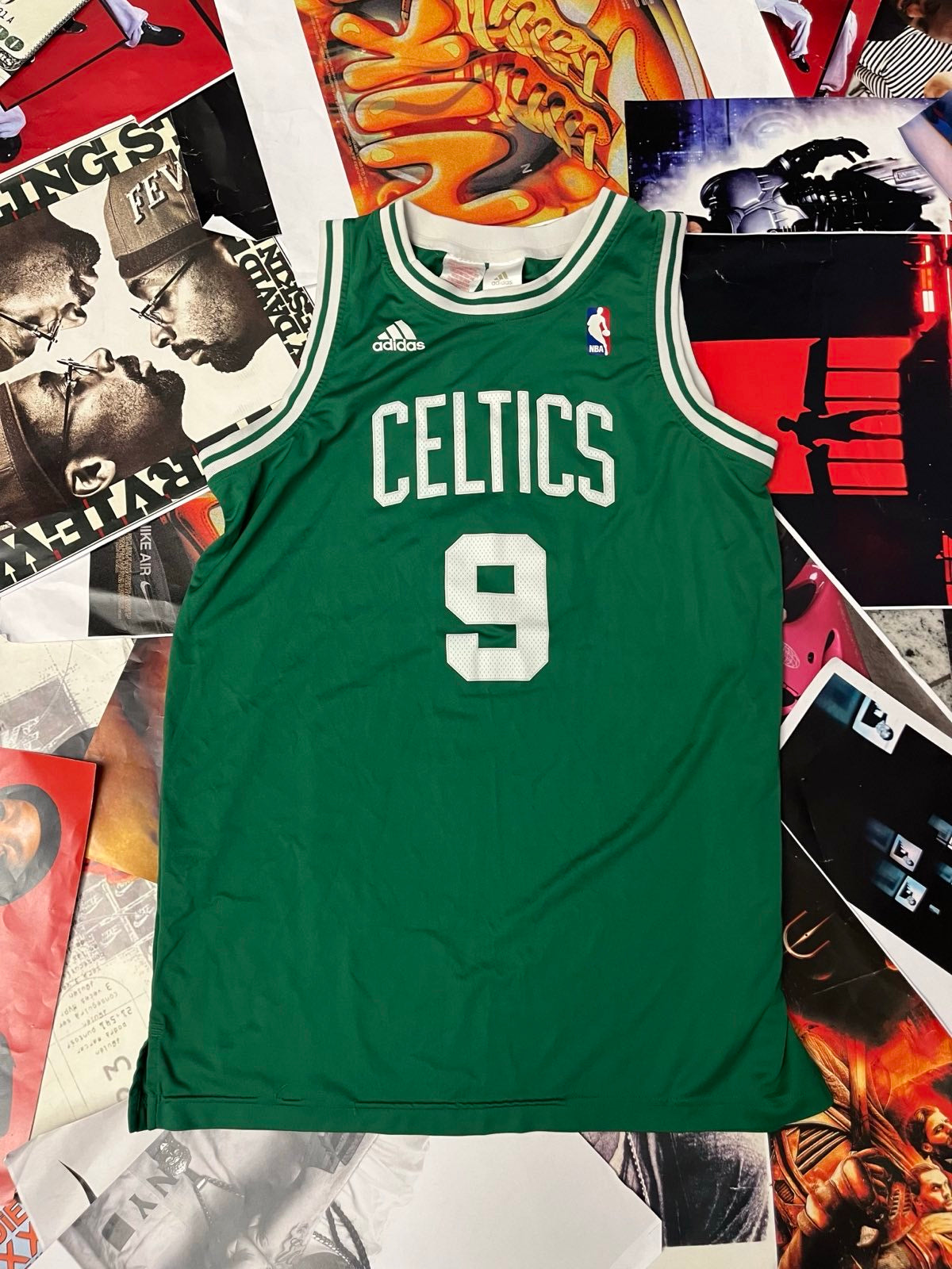 (L) Adidas x NBA DRES tílko zelené Celtics, Rondo 9