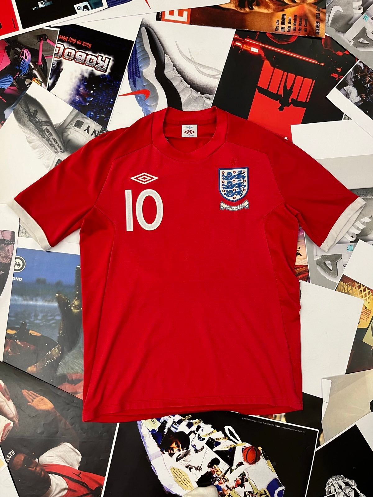 Umbro Rooney Anglie x Umbro DRES červený M