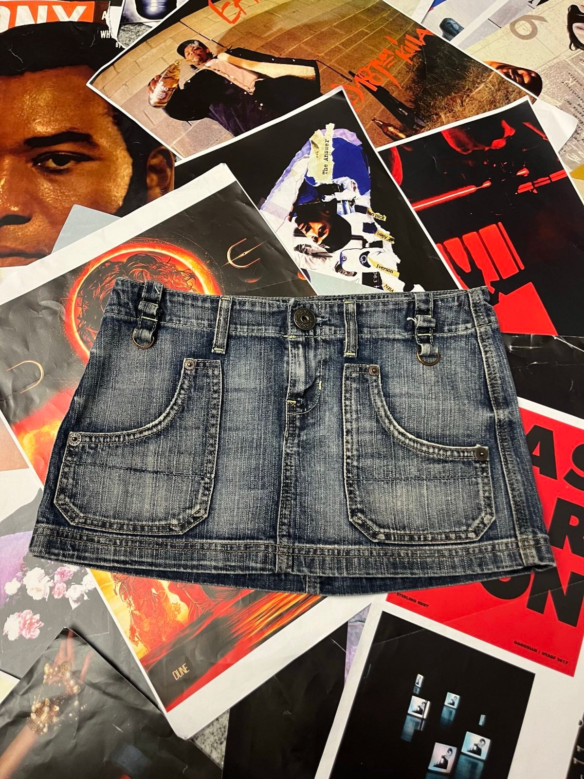 (S) GUESS JEANS mini sukně džínová