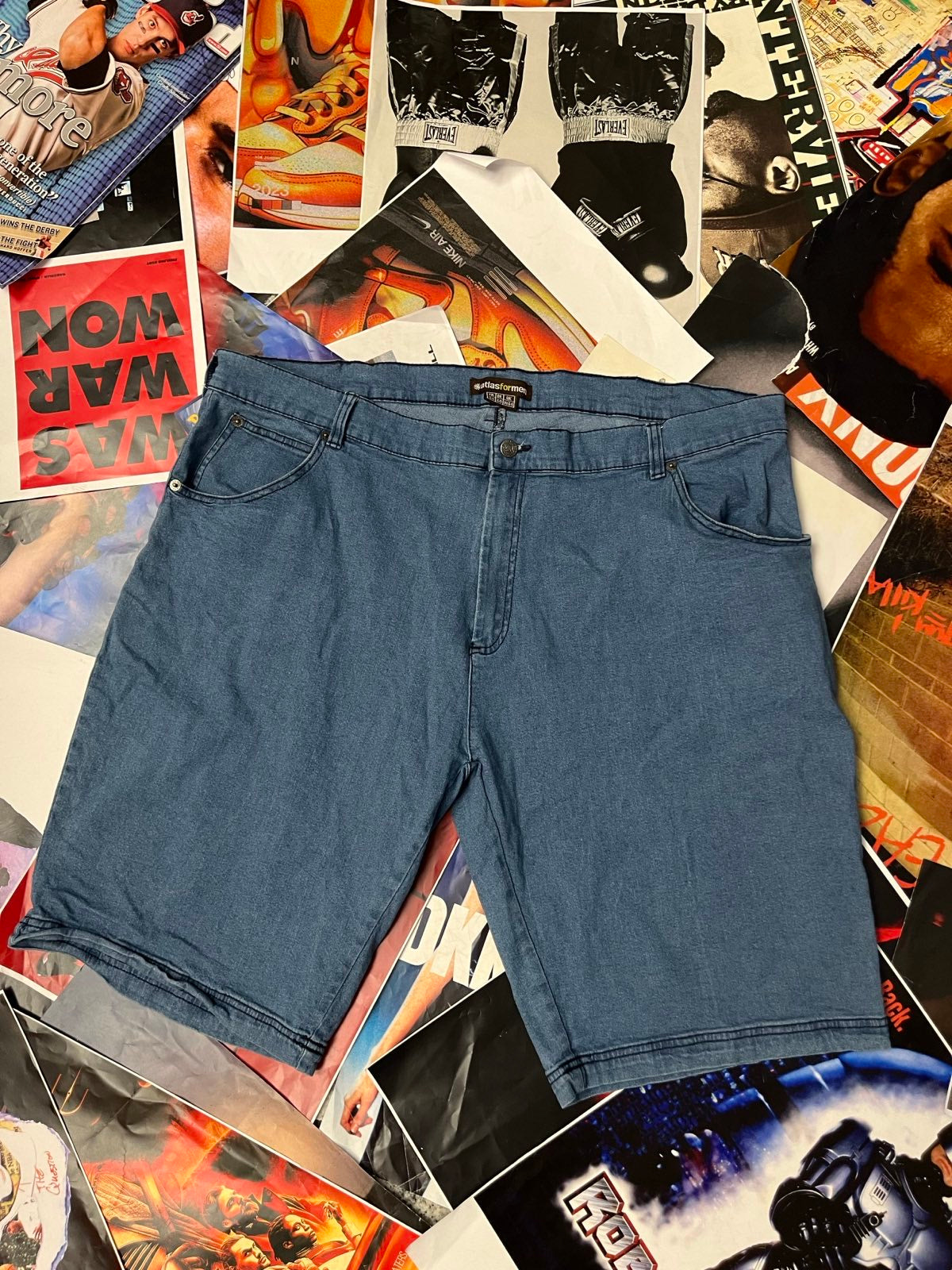 (2XL) AtlasForMen Jorts modré