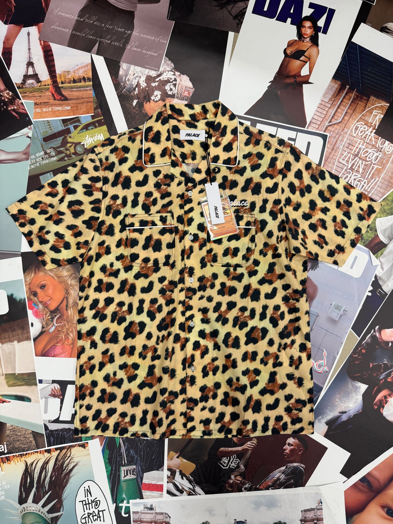 (S) Palace bowling shirt Cheetah