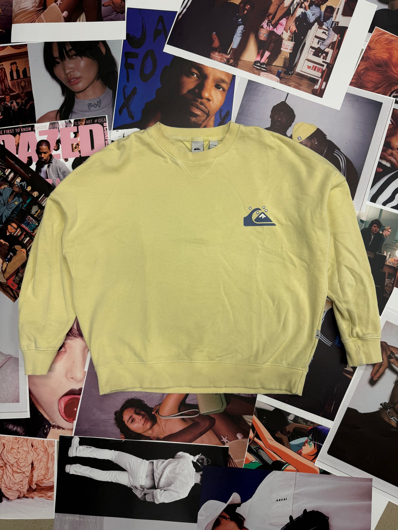 (XL) Quiksilver crewneck banánově žlutý