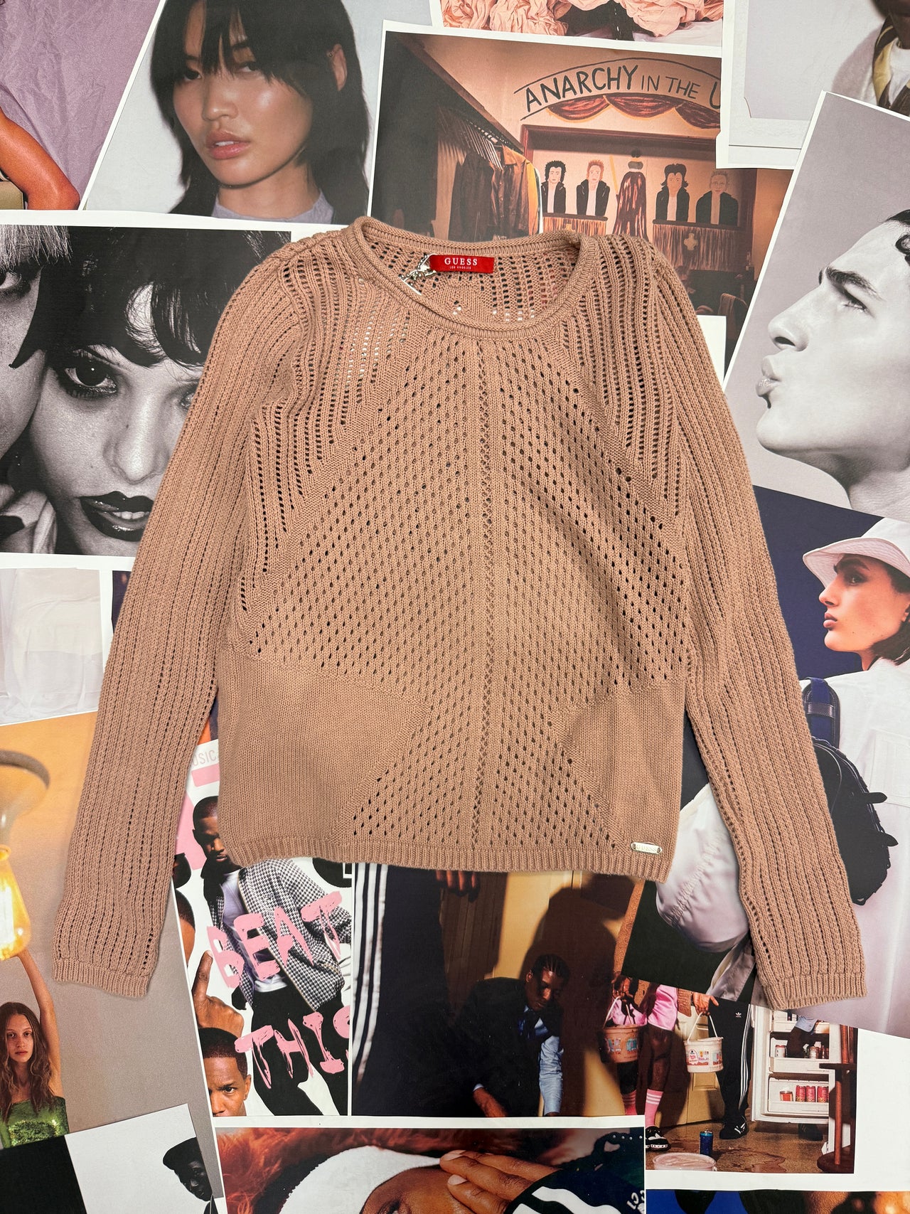 (XS) Guess starorůžový svetr