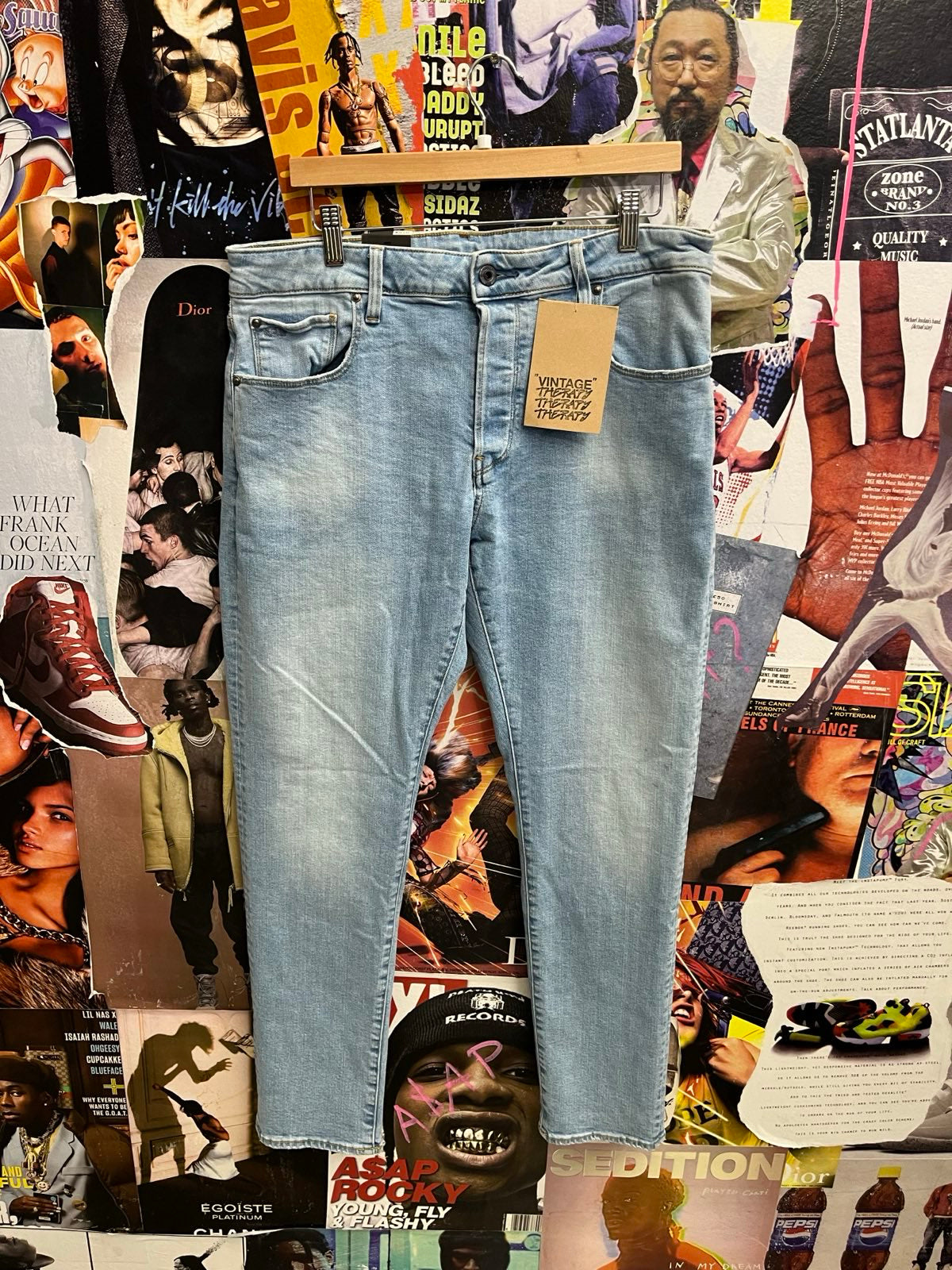 G-Star RAW modré džíny W32/L34 (M) NOVÉ