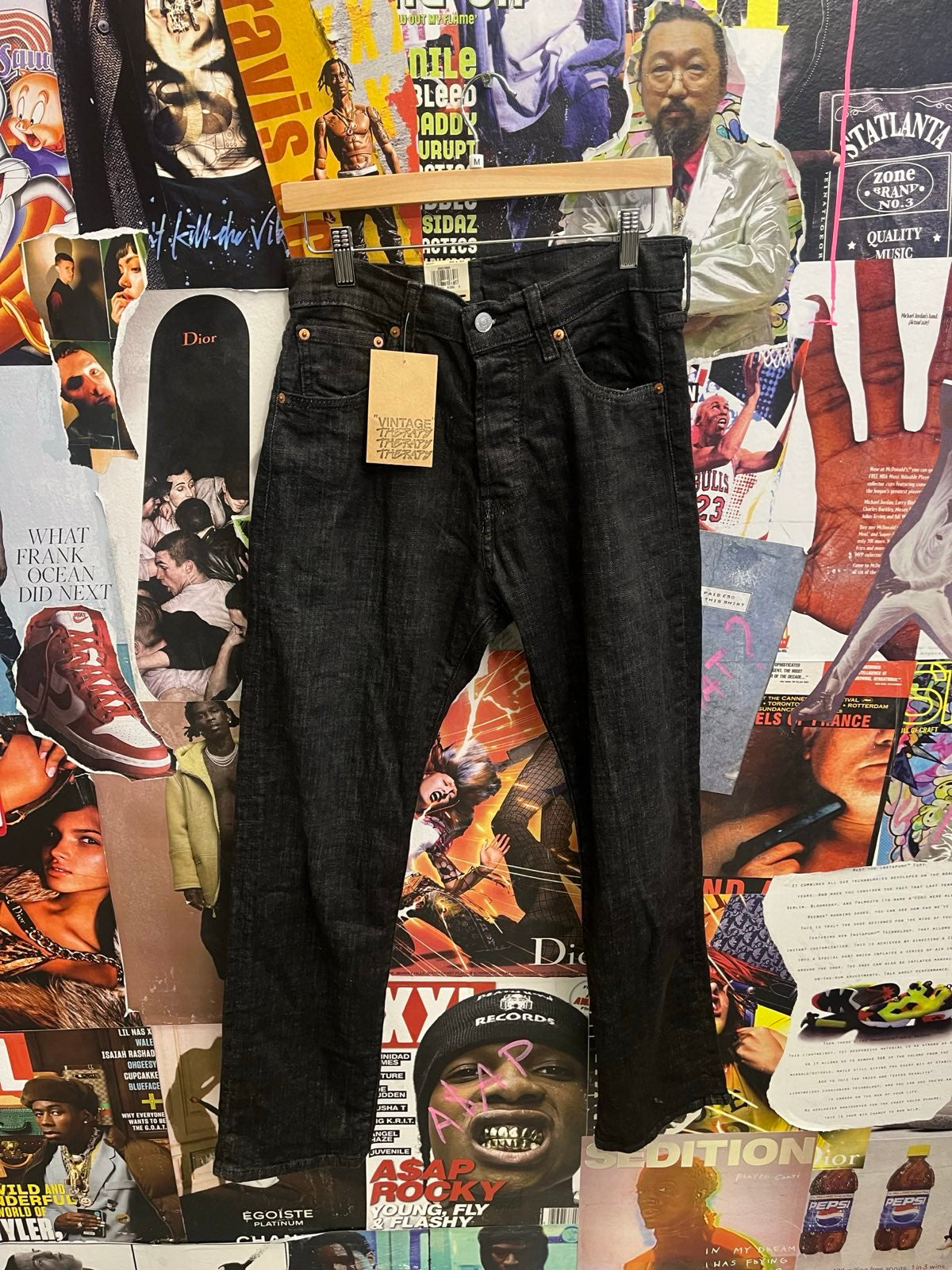 Levis 501 džíny šedočerné W30 L30 NOVÉ