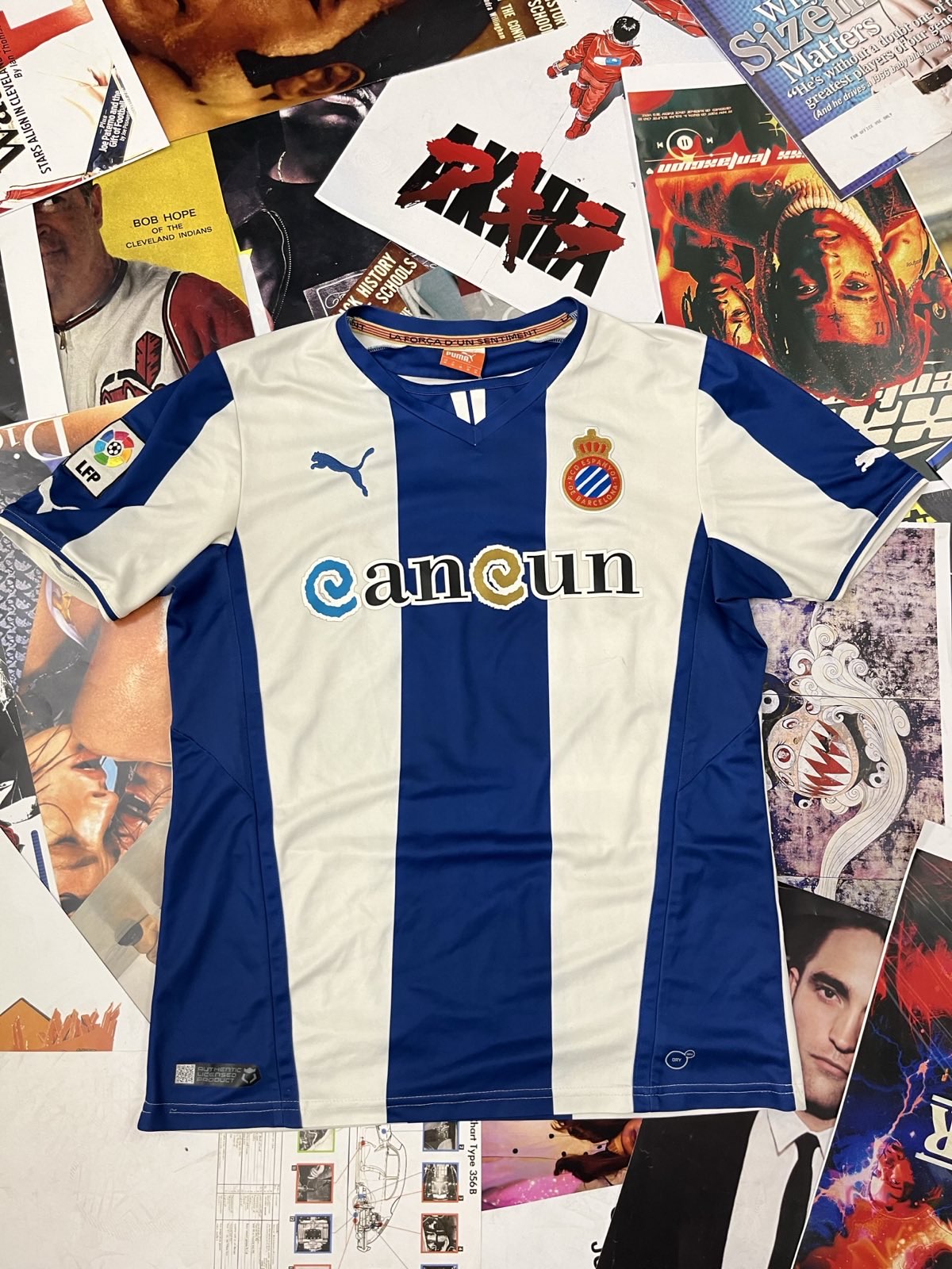 (M) Puma DRES modro-bílý pruhovaný Cancun