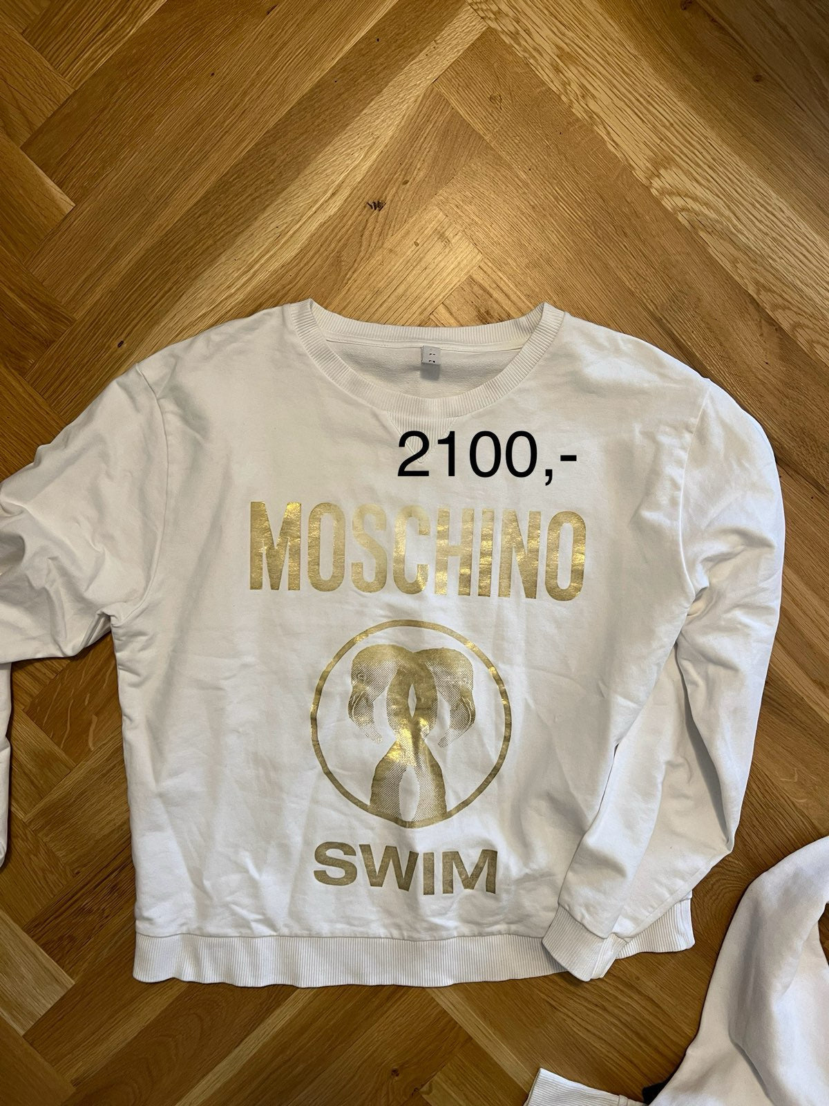 Moschino swim bílý crewneck M