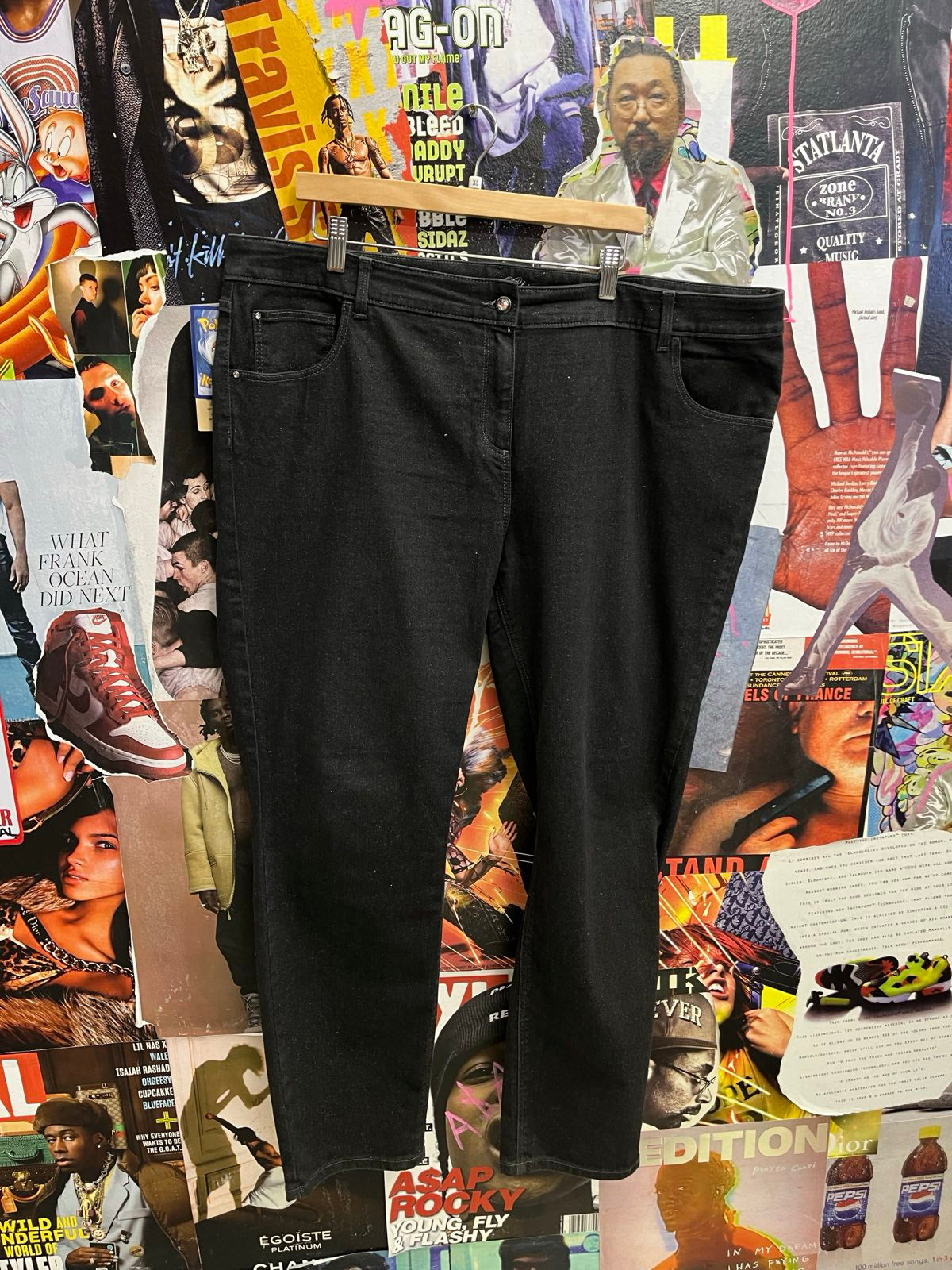 Jeans černé XL