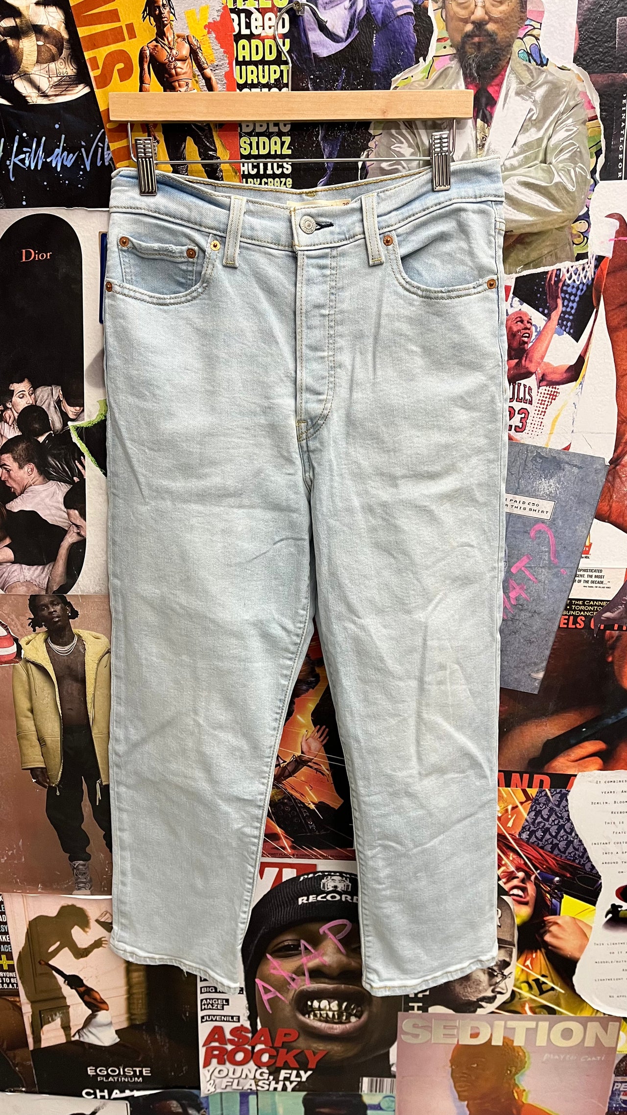 Levis džíny světle modré S