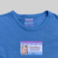 Baby tee modré ID card Paris Hilton Totally Skedda x Vt (XS) / Vt DIY lab.