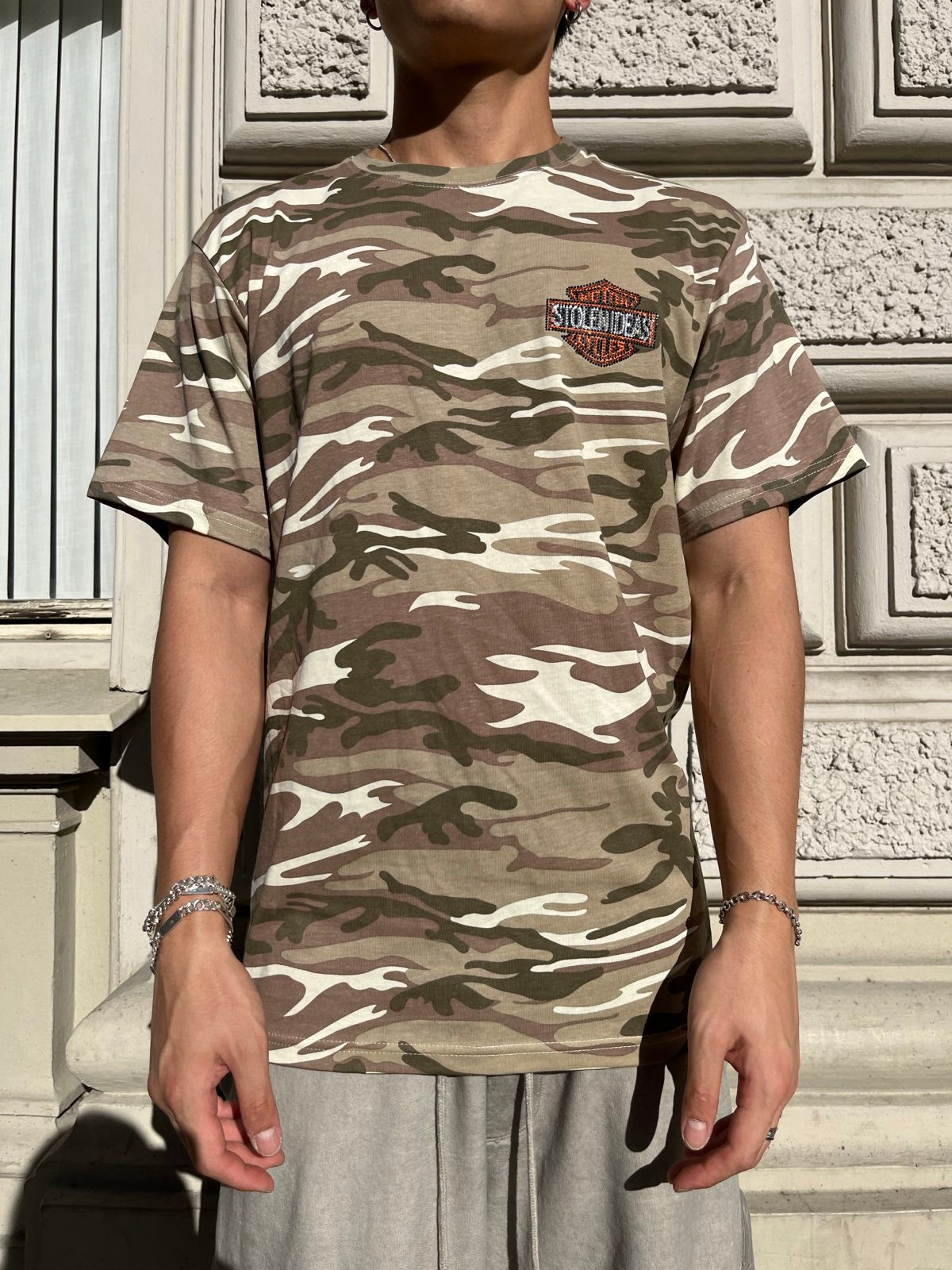 (M) 1of1 TRIKO camo s Harley Davidson logem na levé straně