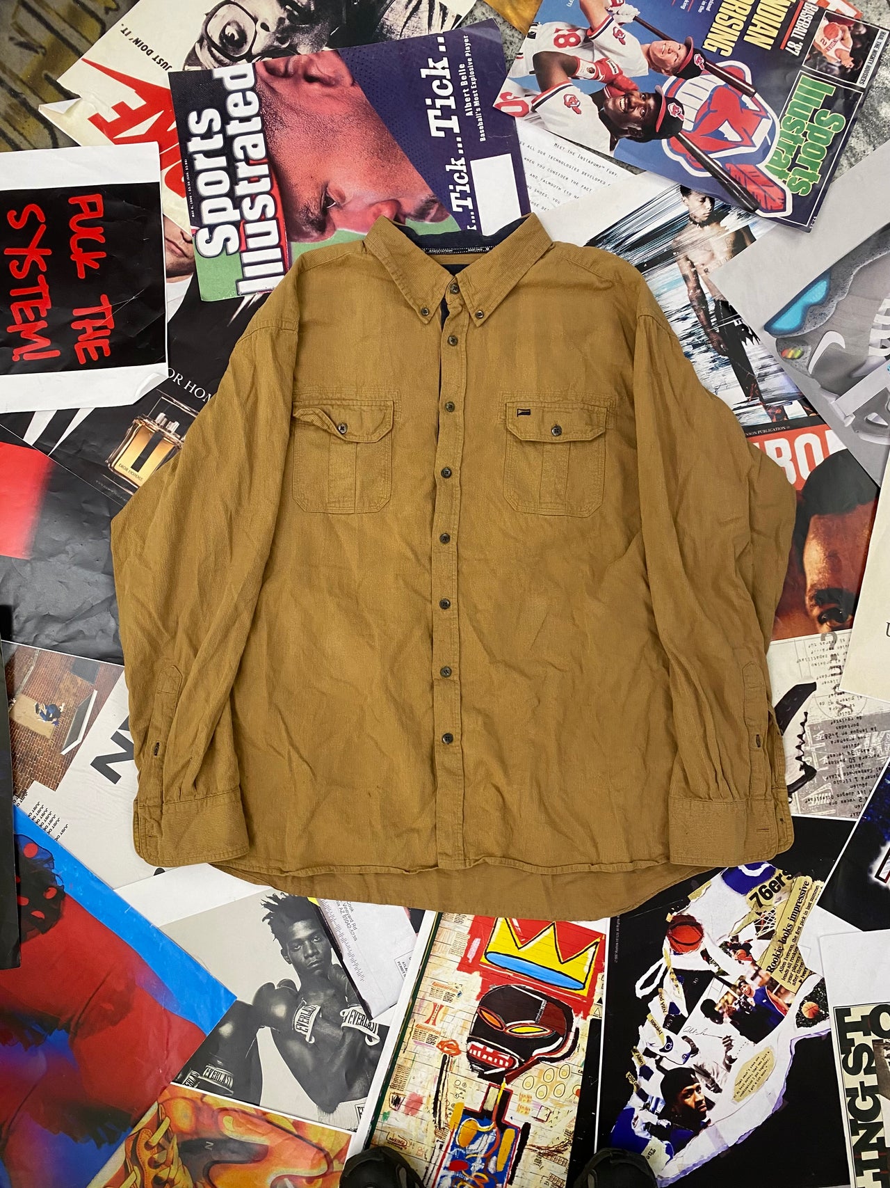 (3XL) Charles Vogle hnědá košile