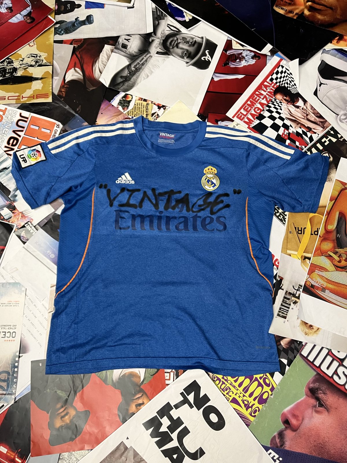 (L) 1of1 dres Adidas Real modrá