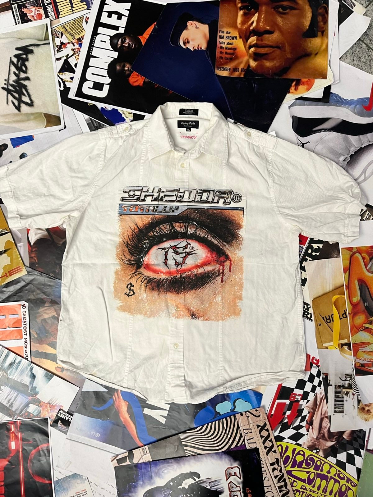 (S) 1of1 košile oko bílá s/s