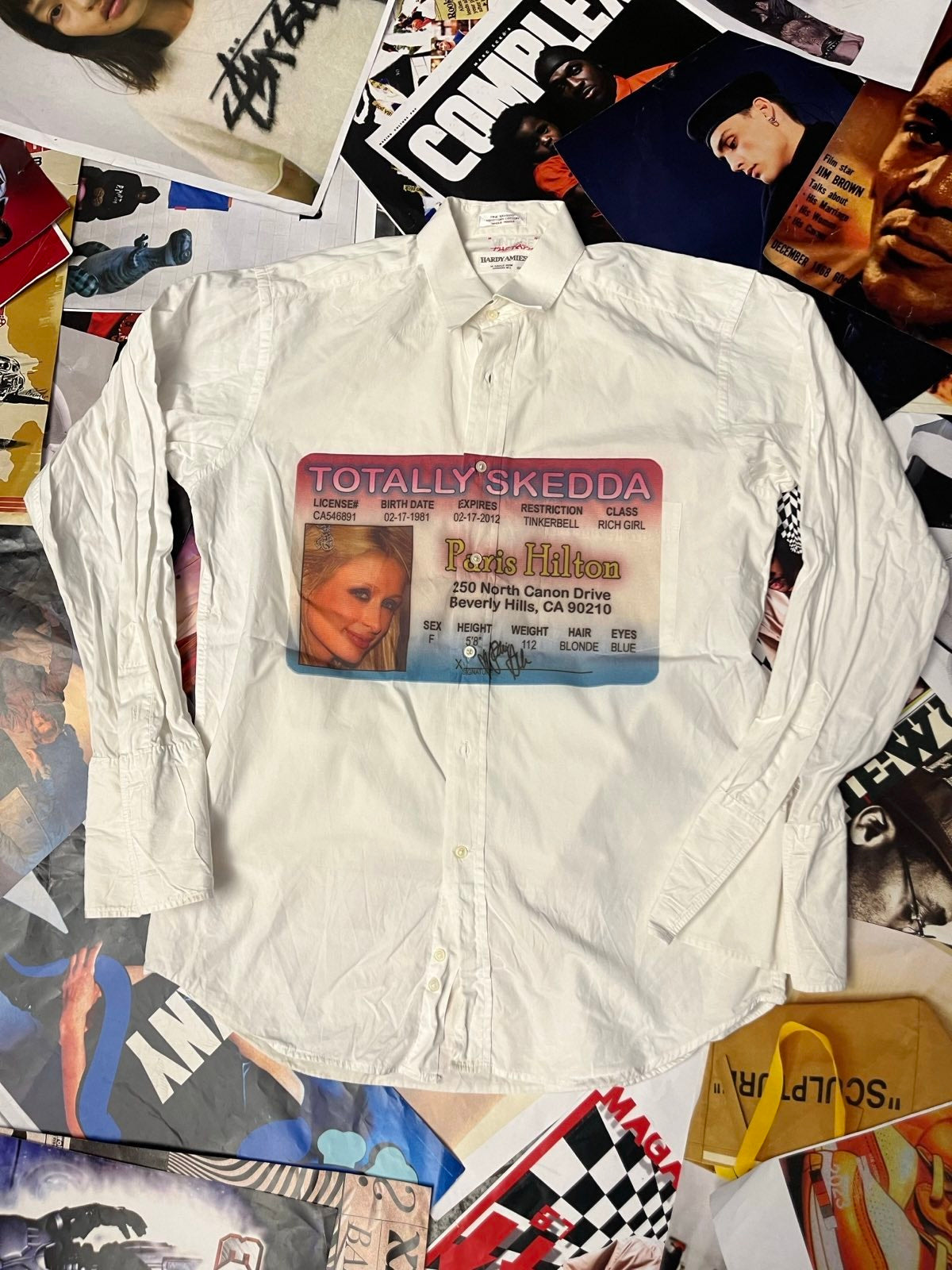 (M) 1of1 košile paris hilton bílá l/s
