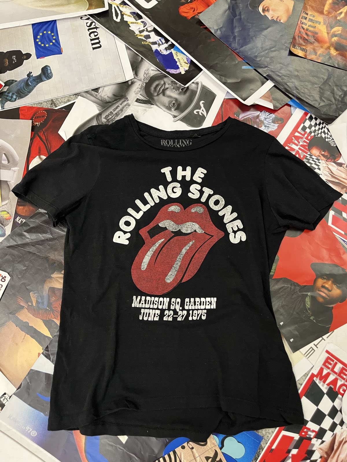 (L) Rolling Stones tričko černé