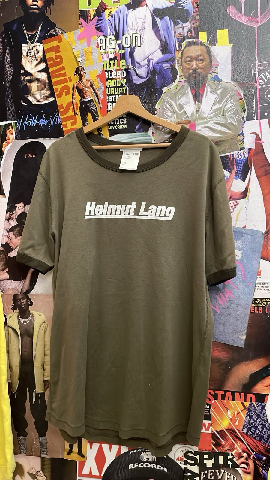 Helmut Lang army tee XL
