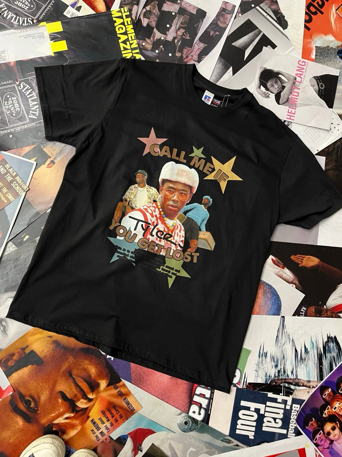 Triko BOOTLEG Tyler TC, Call me if you get lost černé XL
