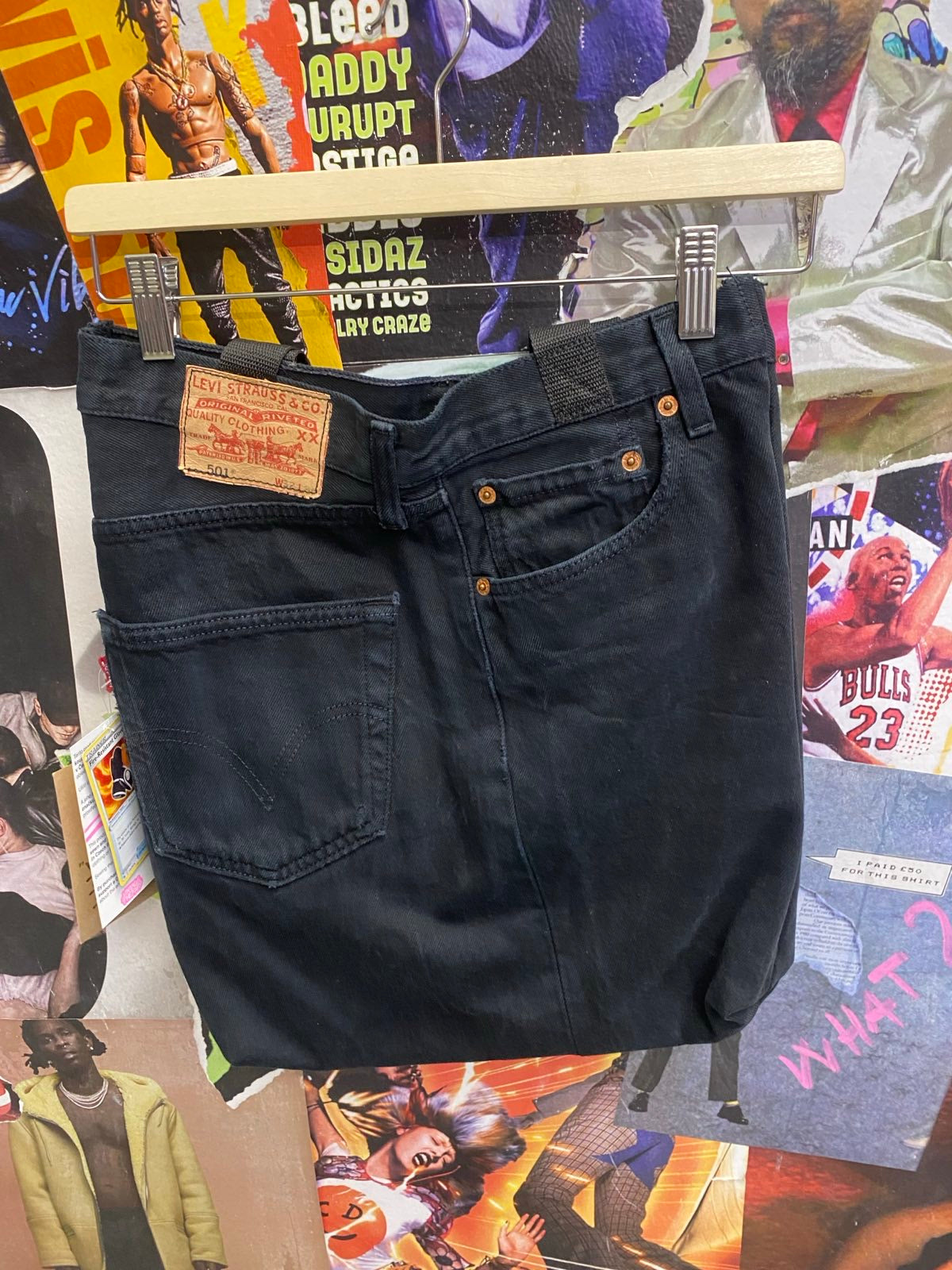 VT upcyklovaný tote bag Levis černý