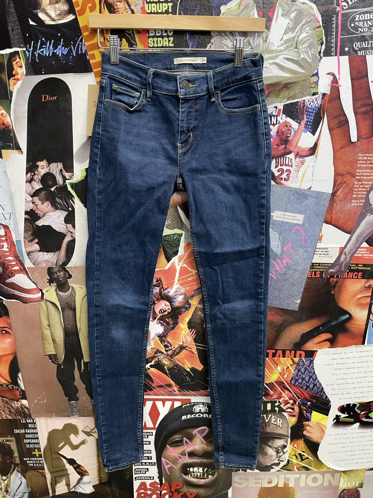Levis skinny džíny tmavě modré vel. XS