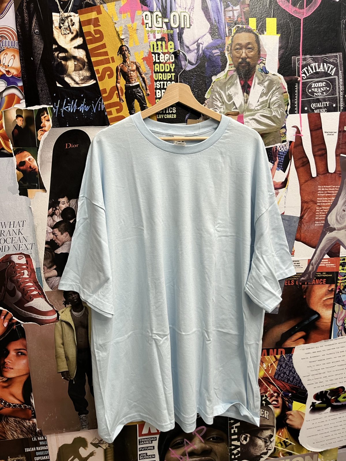Blank babyblue tee 3XL