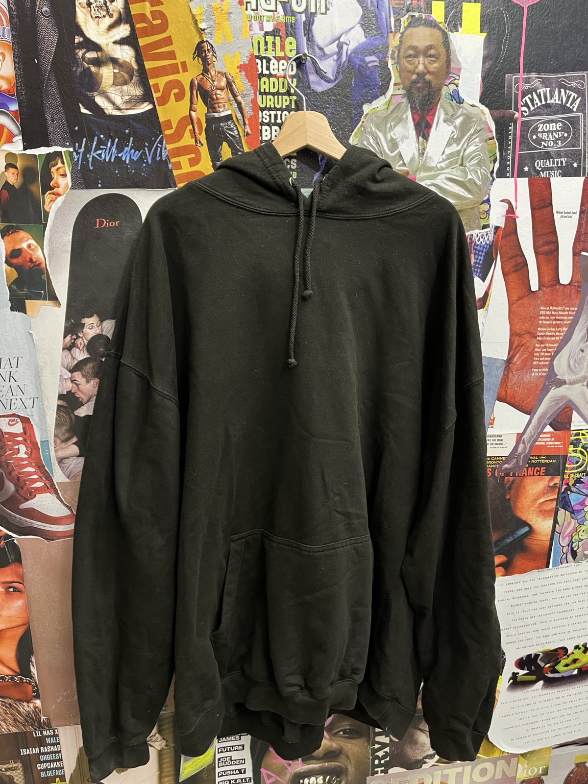 Just Hoods hoodie černá 4XL