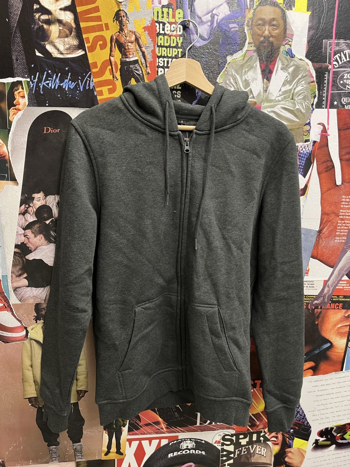 Blank hoodie tmavě šedá S