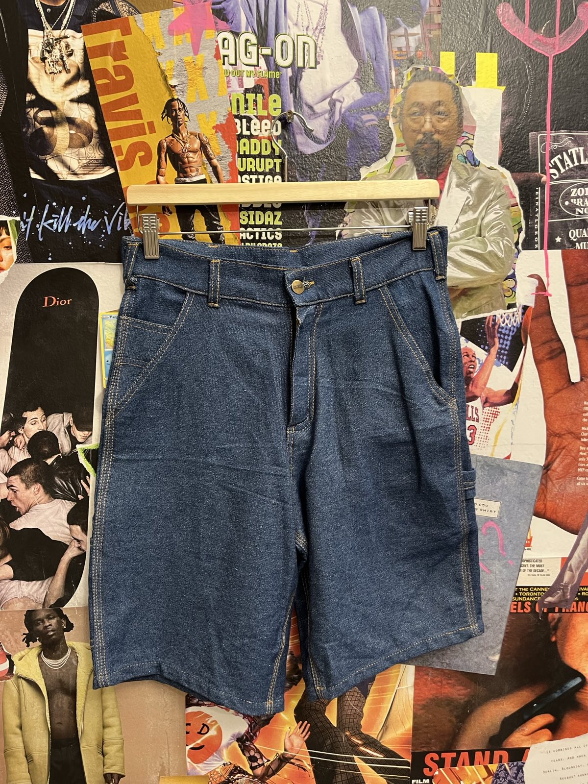 Carhartt kratasy modré denim S
