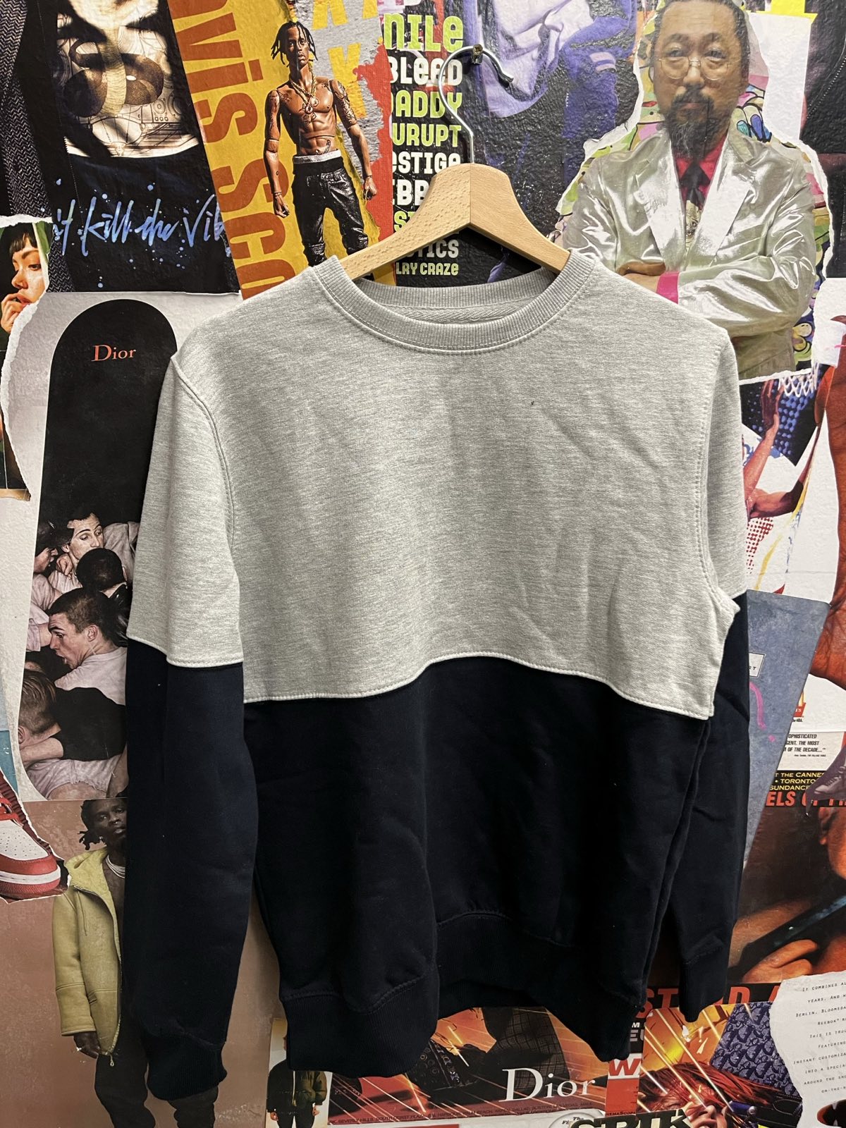 Crewneck modrošedý XS
