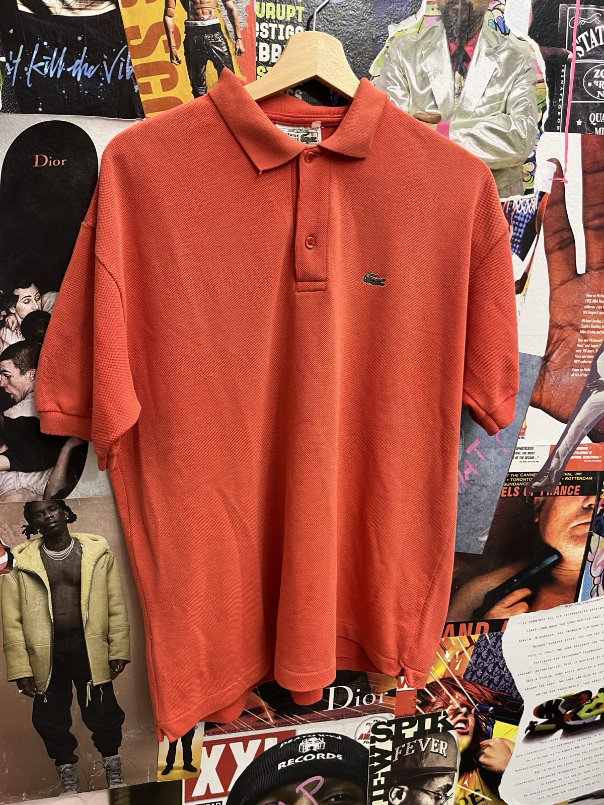 Lacoste polo triko lososové L