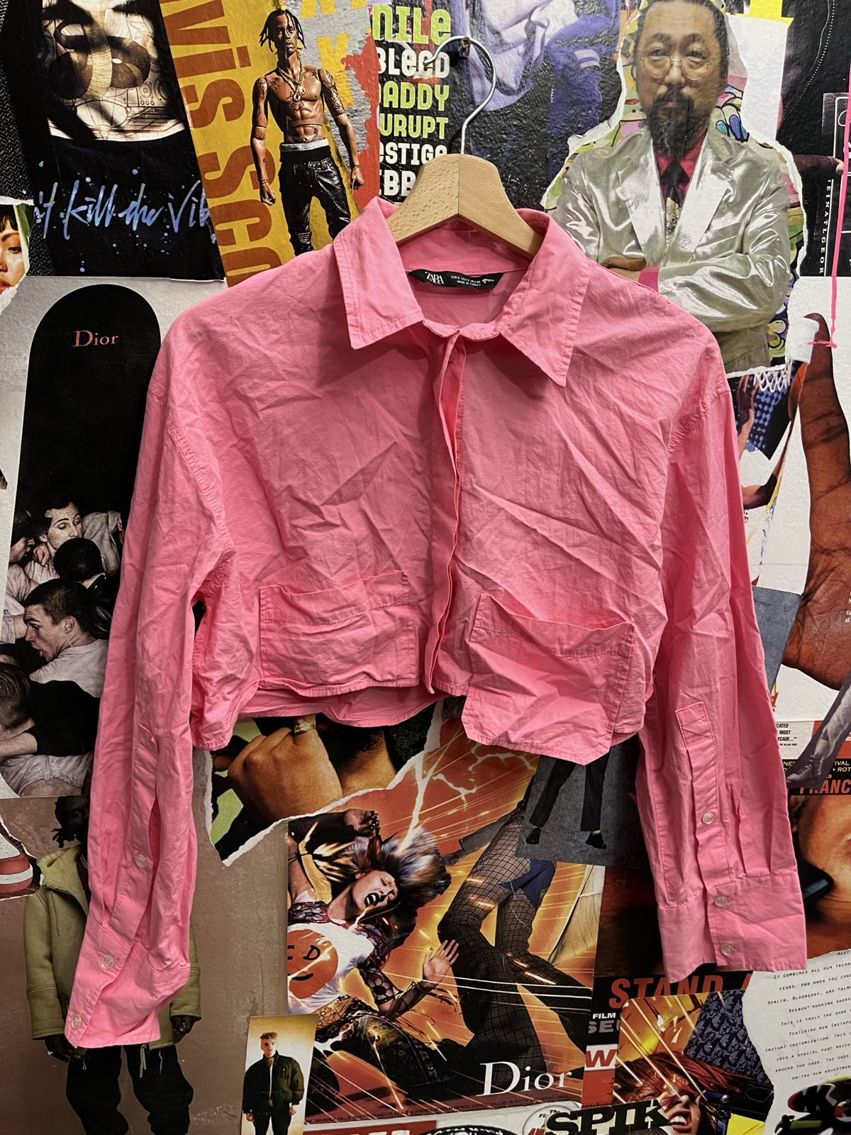 ZARA pink košile S