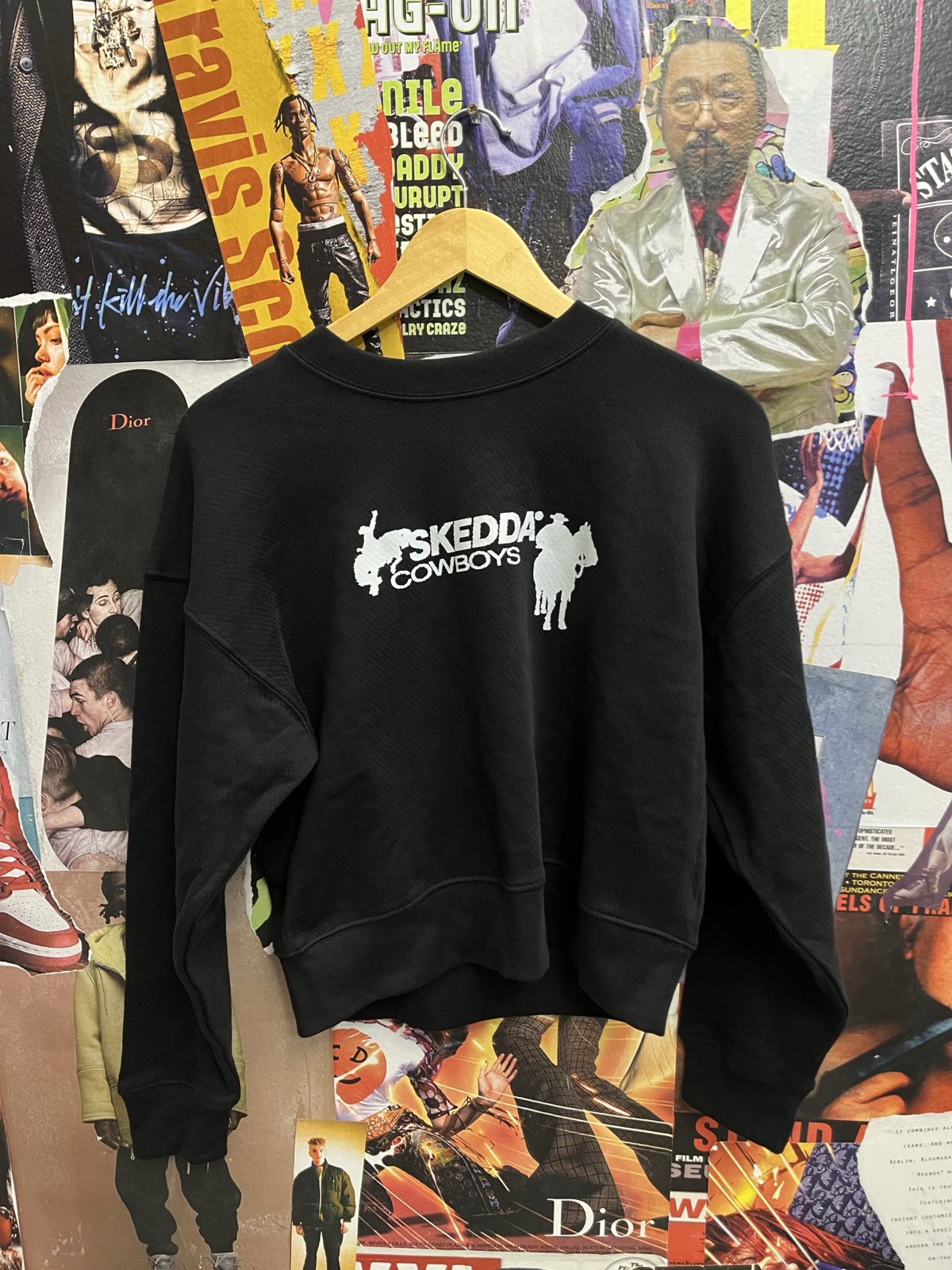 CREWNECK Skedda Cowboys černý