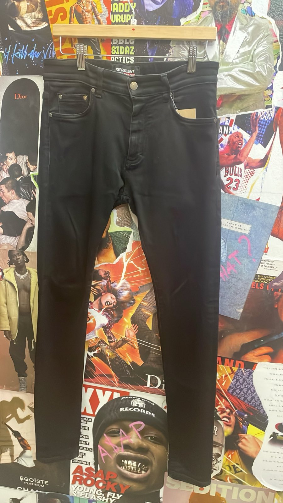 Represent černé skinny jeans S