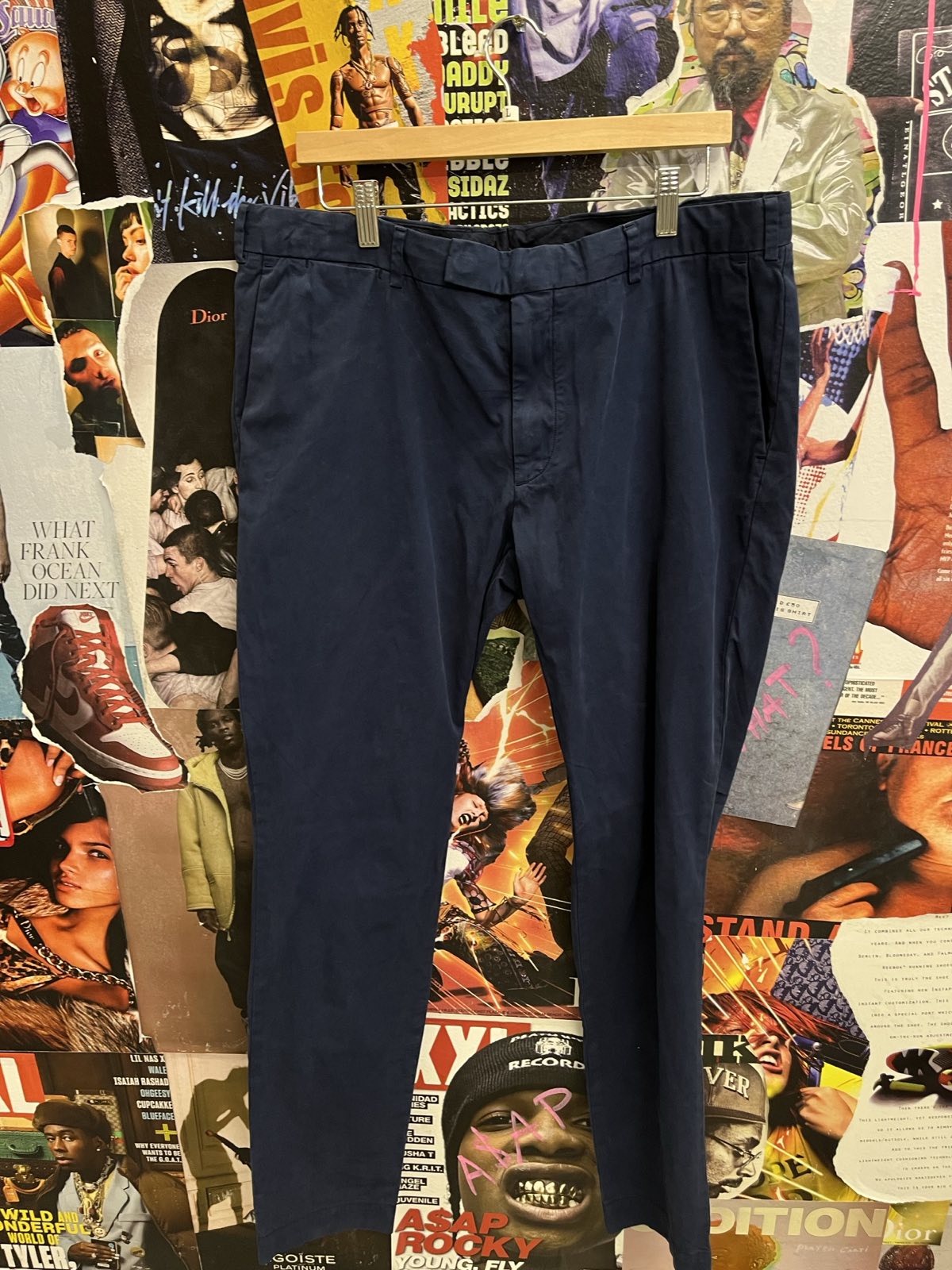 Ralph Lauren společenské modré kalhoty L