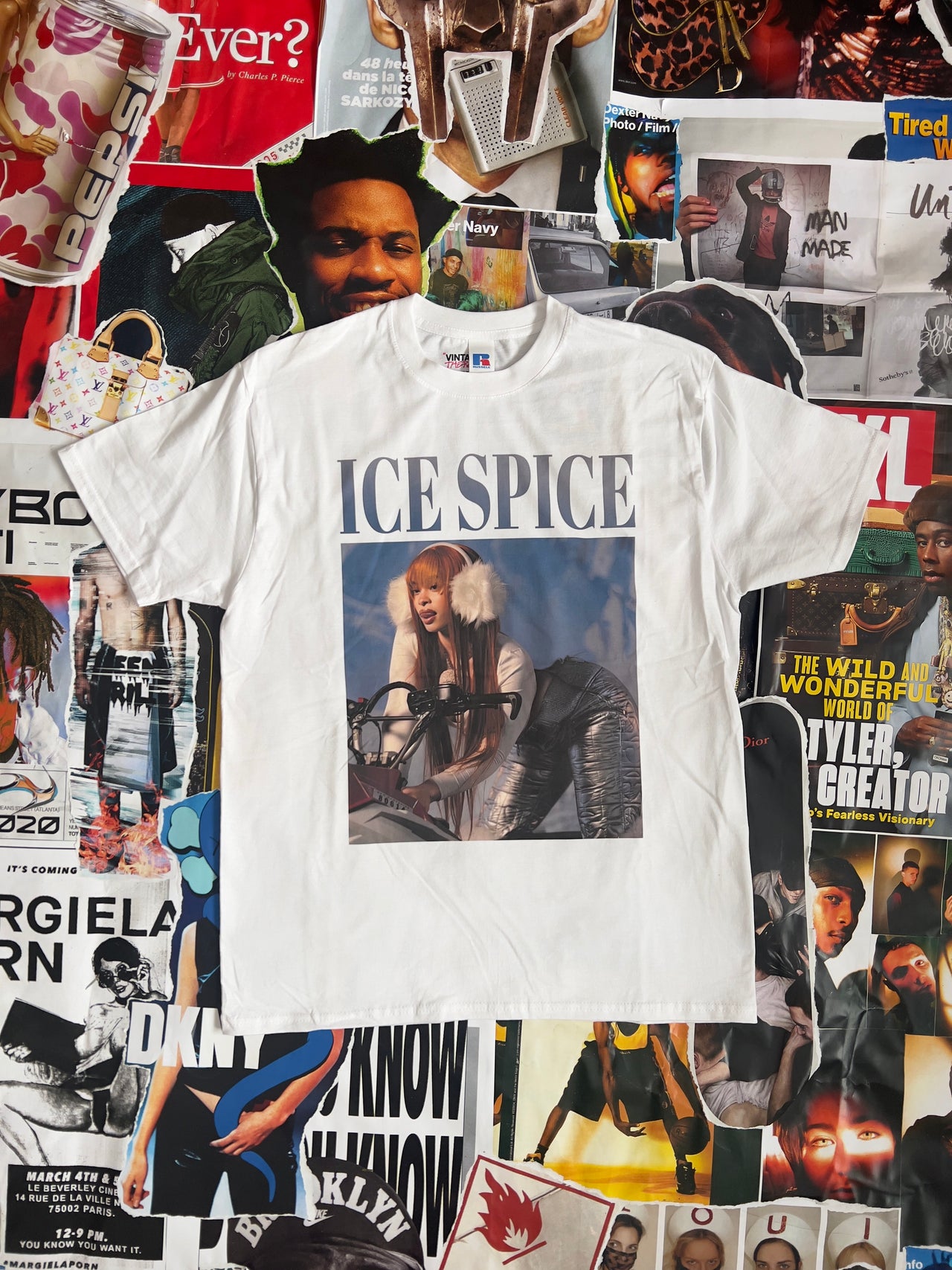 Triko BOOTLEG Ice Spice bílé