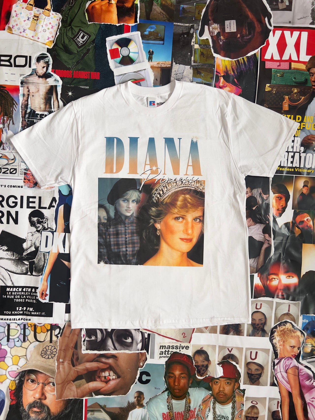 Triko BOOTLEG bílé Diana M